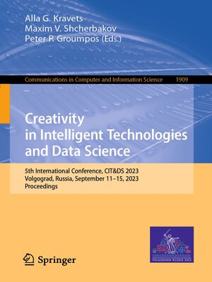 cover image of Creativity in Intelligent Technologies and Data Science